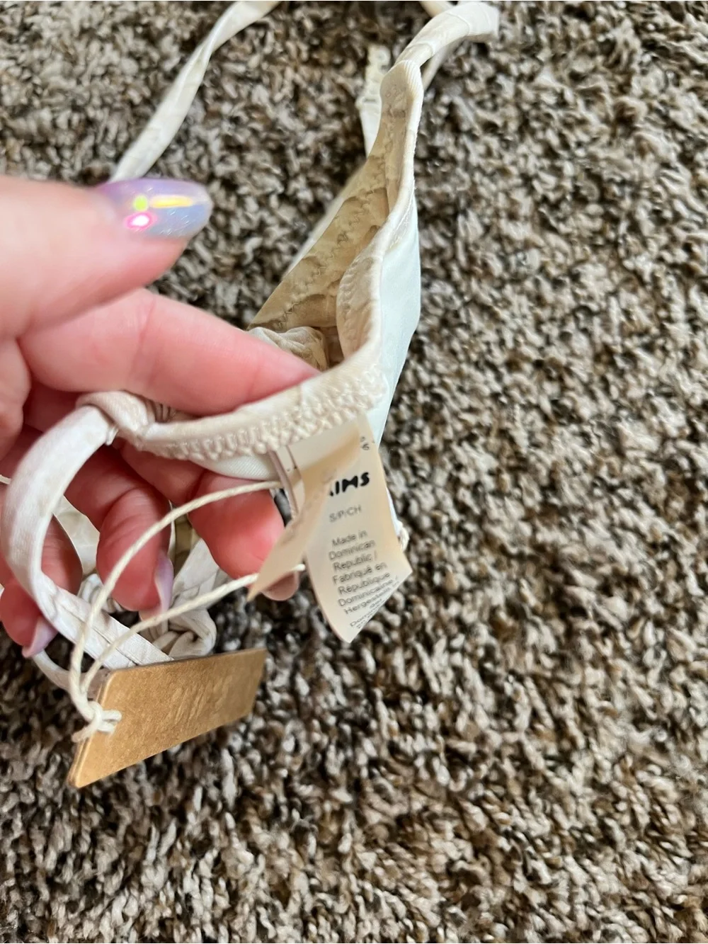 SKIMS crocodile egret Bikini